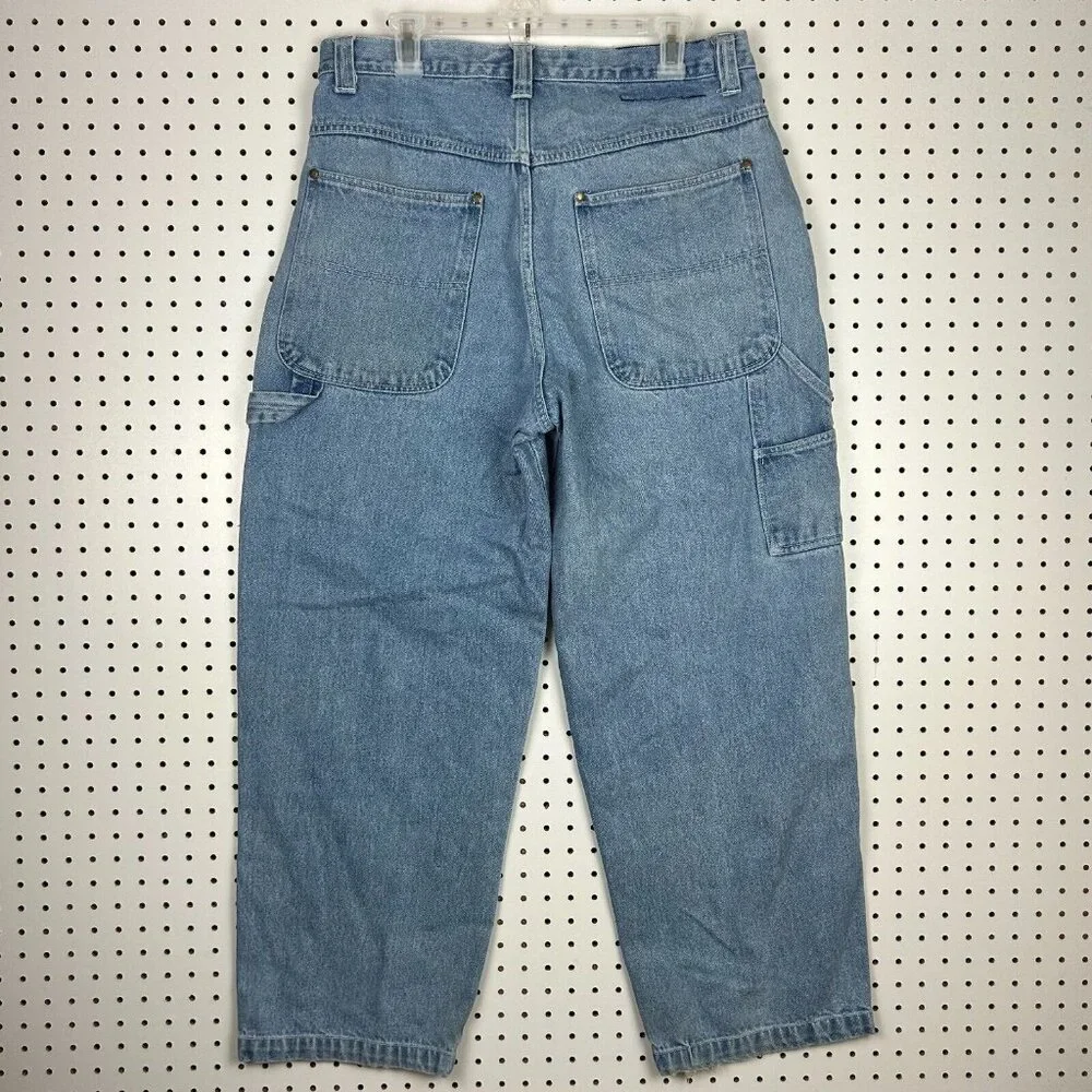 Renegade‎ Carpenter Wide Leg Denim Jeans 34x30 Distressed Y2K Work Skate Baggy